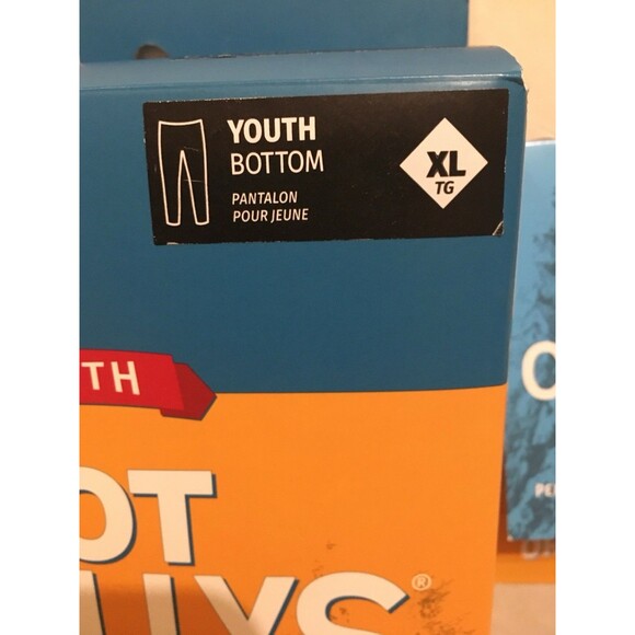 NEW Hot Chillys Youth XL Original Blue SNOWFLAKE Bottoms Performance Base Layer - Picture 4 of 6